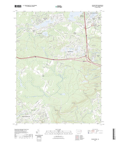 United States Geological Survey Pocono Pines, PA (2023, 24000-Scale) digital map
