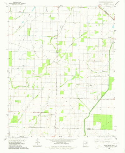 United States Geological Survey Podo Creek, AR (1980, 24000-Scale) digital map