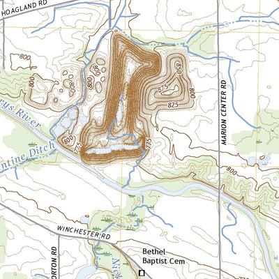 United States Geological Survey Poe, IN (2022, 24000-Scale) digital map