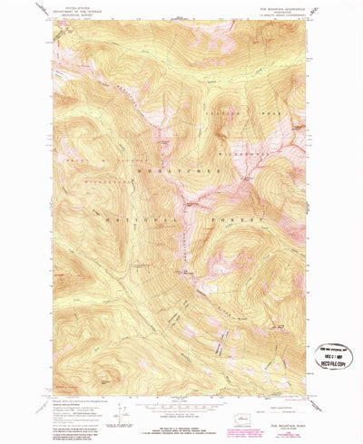 United States Geological Survey Poe Mountain, WA (1965, 24000-Scale) digital map
