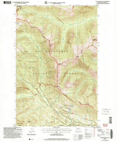 United States Geological Survey Poe Mountain, WA (2004, 24000-Scale) digital map