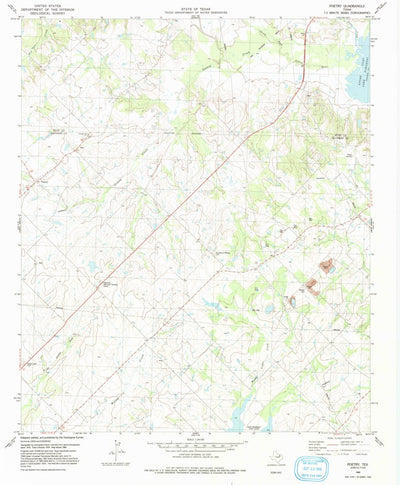 United States Geological Survey Poetry, TX (1980, 24000-Scale) digital map