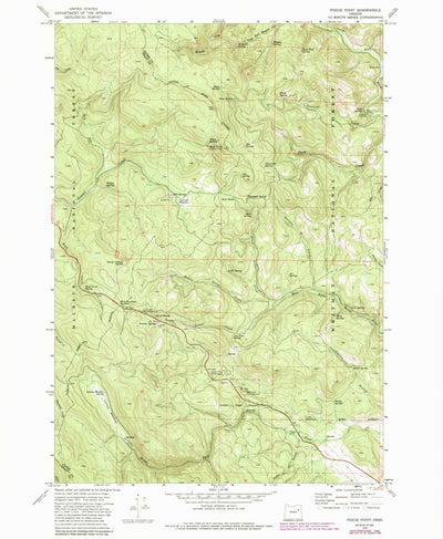 United States Geological Survey Pogue Point, OR (1972, 24000-Scale) digital map
