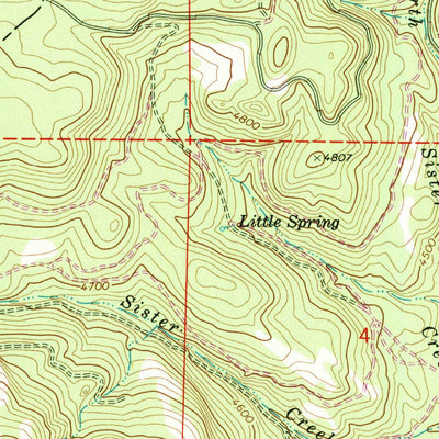 United States Geological Survey Pogue Point, OR (1972, 24000-Scale) digital map