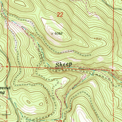 United States Geological Survey Pogue Point, OR (1972, 24000-Scale) digital map