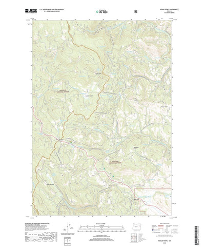 United States Geological Survey Pogue Point, OR (2020, 24000-Scale) digital map