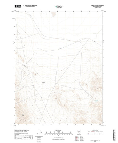 United States Geological Survey Poinsettia Spring, NV (2021, 24000-Scale) digital map