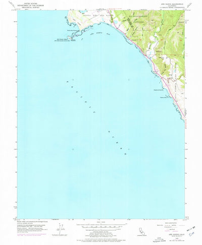 United States Geological Survey Point Ano Nuevo, CA (1955, 24000-Scale) digital map