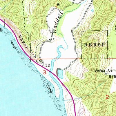 United States Geological Survey Point Ano Nuevo, CA (1955, 24000-Scale) digital map