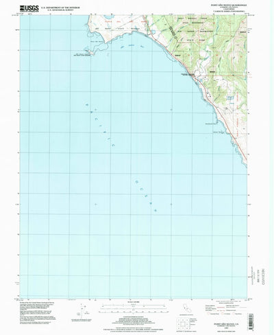 United States Geological Survey Point Ano Nuevo, CA (1997, 24000-Scale) digital map