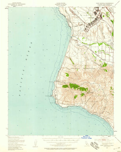 United States Geological Survey Point Arguello, CA (1947, 62500-Scale) digital map