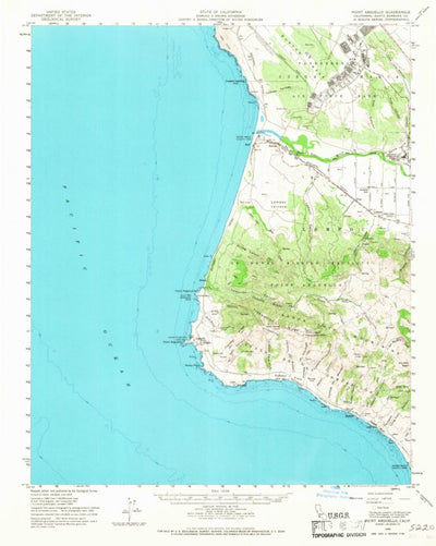 United States Geological Survey Point Arguello, CA (1959, 62500-Scale) digital map