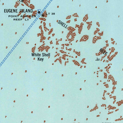 United States Geological Survey Point Au Fer, LA (1957, 62500-Scale) digital map