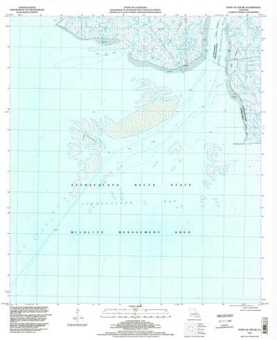 United States Geological Survey Point Au Fer NE, LA (1994, 24000-Scale) digital map