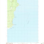 United States Geological Survey Point Aux Barques, MI (1983, 25000-Scale) digital map