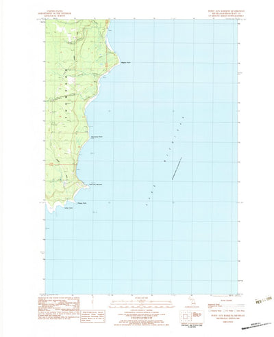 United States Geological Survey Point Aux Barques, MI (1983, 25000-Scale) digital map