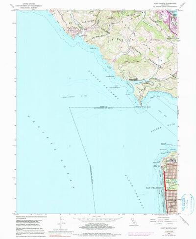 United States Geological Survey Point Bonita, CA (1954, 24000-Scale) digital map