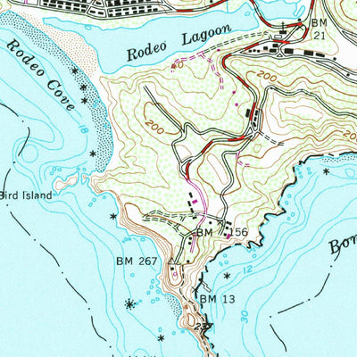 United States Geological Survey Point Bonita, CA (1954, 24000-Scale) digital map