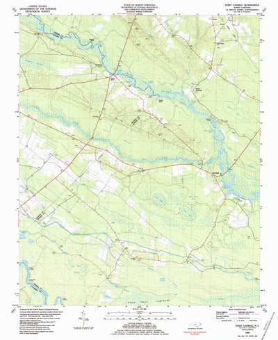 United States Geological Survey Point Caswell, NC (1983, 24000-Scale) digital map