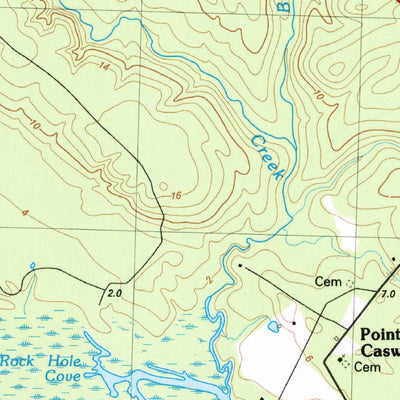 United States Geological Survey Point Caswell, NC (1983, 24000-Scale) digital map