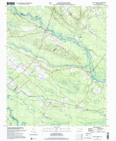 United States Geological Survey Point Caswell, NC (1997, 24000-Scale) digital map