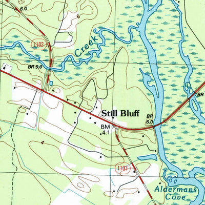 United States Geological Survey Point Caswell, NC (1997, 24000-Scale) digital map