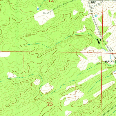 United States Geological Survey Point Cedar, AR (1966, 24000-Scale) digital map