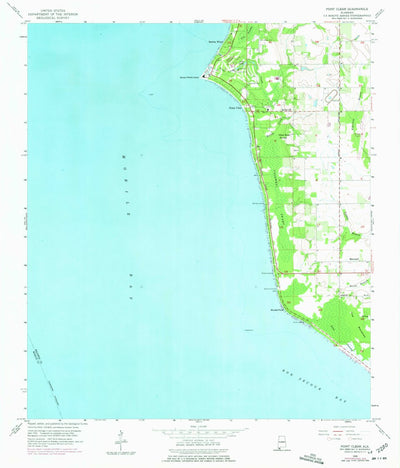 United States Geological Survey Point Clear, AL (1966, 24000-Scale) digital map