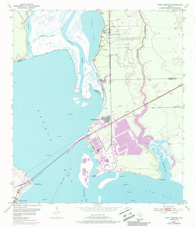 United States Geological Survey Point Comfort, TX (1952, 24000-Scale) digital map