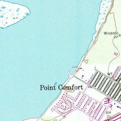 United States Geological Survey Point Comfort, TX (1952, 24000-Scale) digital map