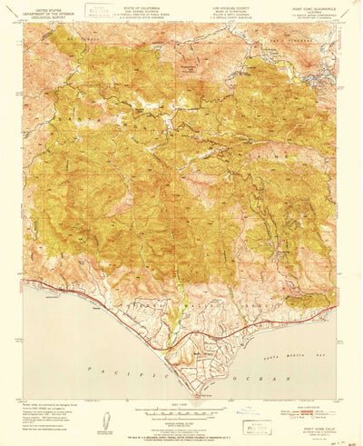 United States Geological Survey Point Dume, CA (1951, 24000-Scale) digital map