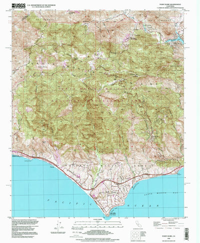 United States Geological Survey Point Dume, CA (1995, 24000-Scale) digital map