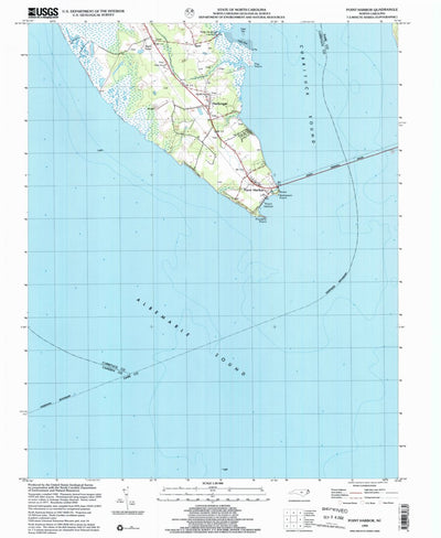 United States Geological Survey Point Harbor, NC (1999, 24000-Scale) digital map