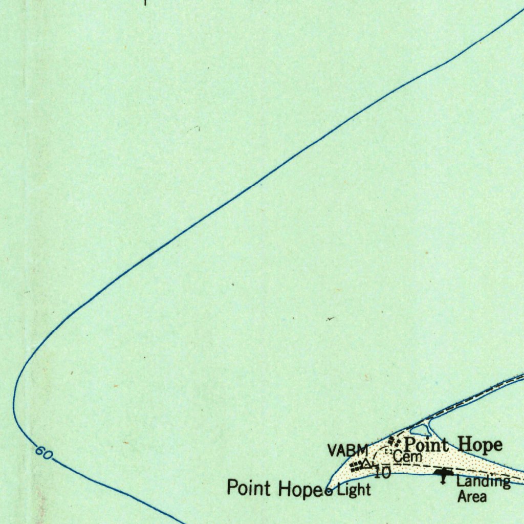 Point Hope, AK (1952, 250000-Scale) Map by United States Geological ...