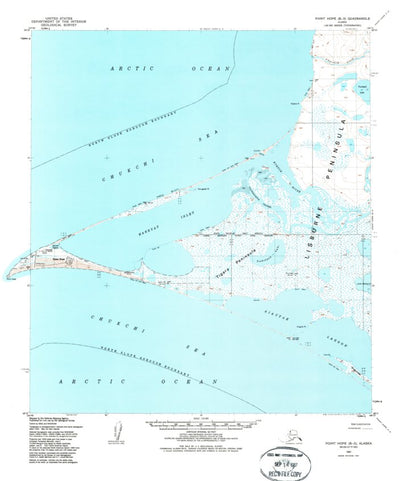 United States Geological Survey Point Hope B-3, AK (1952, 63360-Scale) digital map