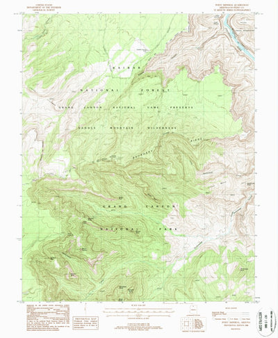 United States Geological Survey Point Imperial, AZ (1988, 24000-Scale) digital map