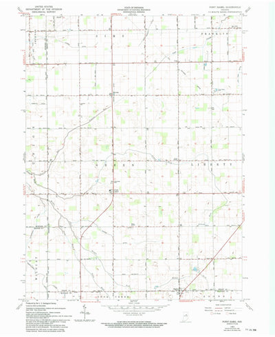 United States Geological Survey Point Isabel, IN (1960, 24000-Scale) digital map