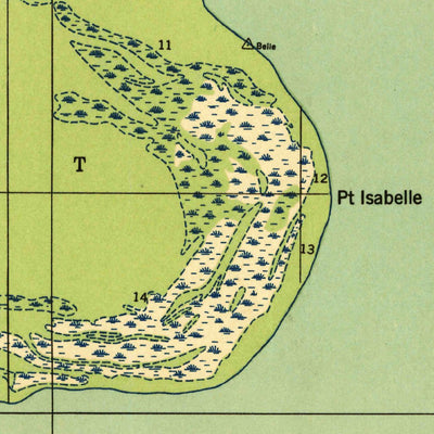 United States Geological Survey Point Isabelle, MI (1927, 31680-Scale) digital map