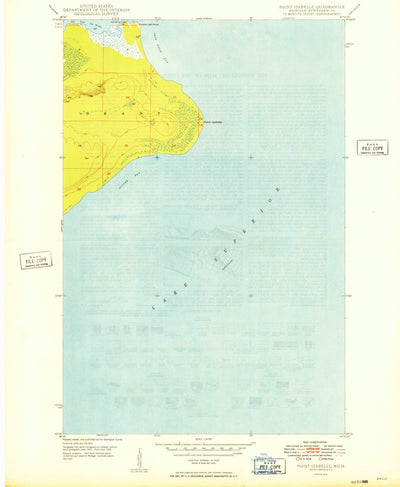 United States Geological Survey Point Isabelle, MI (1949, 24000-Scale) digital map