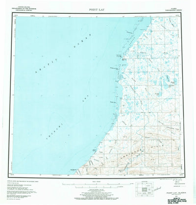 United States Geological Survey Point Lay, AK (1955, 250000-Scale) digital map