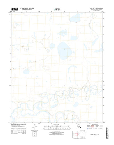 United States Geological Survey Point Lay D-1 SE, AK (2014, 25000-Scale) digital map