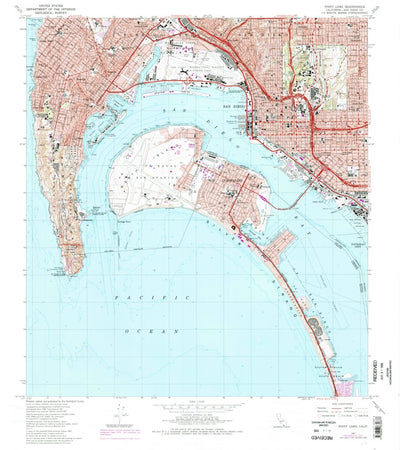 United States Geological Survey Point Loma, CA (1967, 24000-Scale) digital map