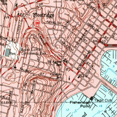 United States Geological Survey Point Loma, CA (1996, 24000-Scale) digital map