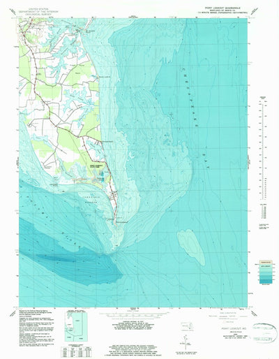 United States Geological Survey Point Lookout, MD (1942, 24000-Scale) digital map