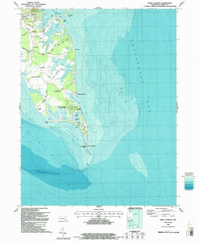 United States Geological Survey Point Lookout, MD (1987, 24000-Scale) digital map