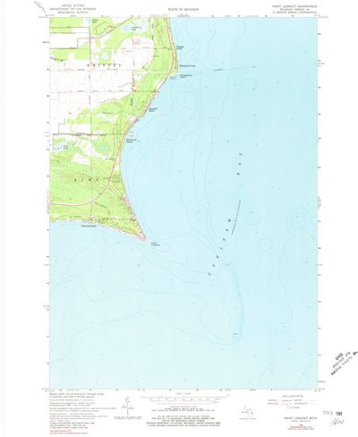United States Geological Survey Point Lookout, MI (1966, 24000-Scale) digital map