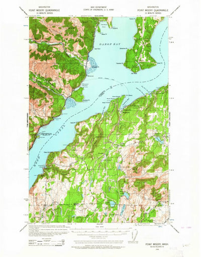 United States Geological Survey Point Misery, WA (1936, 62500-Scale) digital map