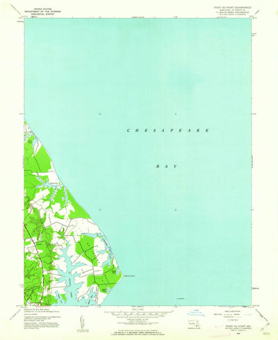 United States Geological Survey Point No Point, MD (1943, 24000-Scale) digital map