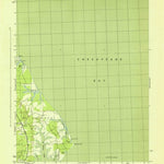 United States Geological Survey Point No Point, MD (1943, 31680-Scale) digital map