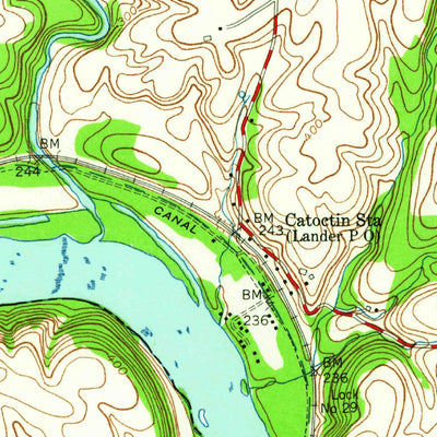 United States Geological Survey Point Of Rocks, MD-VA (1955, 24000-Scale) digital map